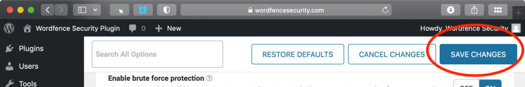 wordpress exploit wordfence save settings