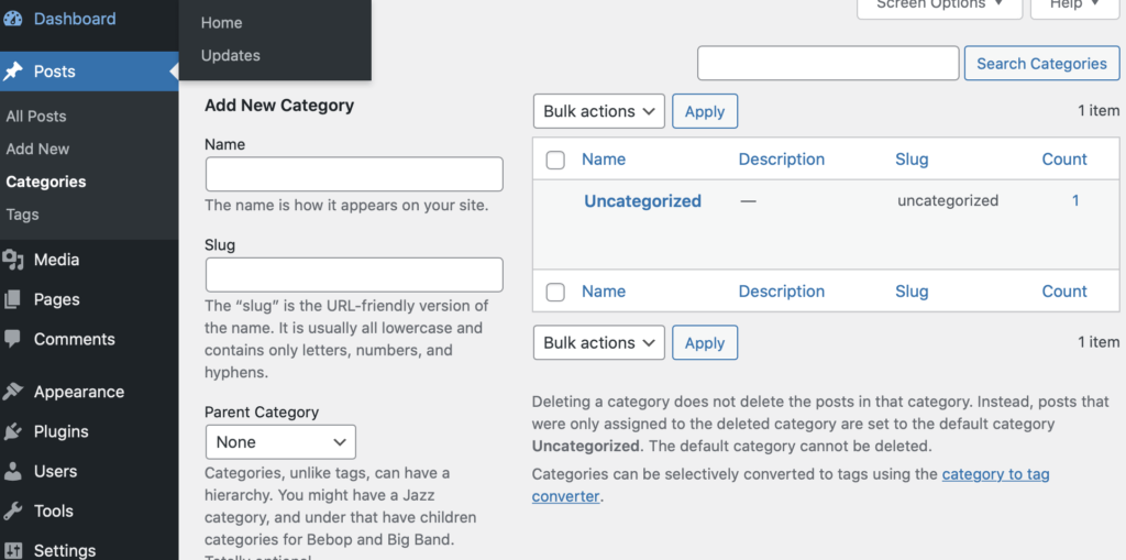 third time lucky how i conquered wordpress third times a charm add and configure categories