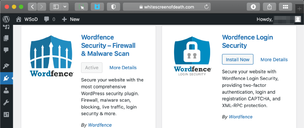 third time lucky how i conquered wordpress third times a charm wordfence plugin screen